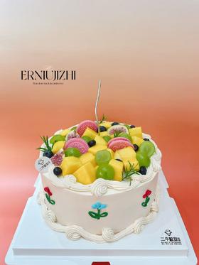 复古裱花水果A款