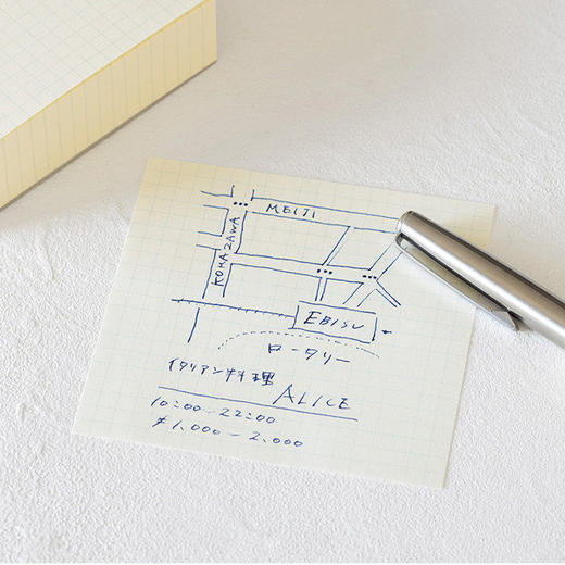 日本Midori便签本空白方格横线本学生用错题本便签纸可撕500张 商品图3