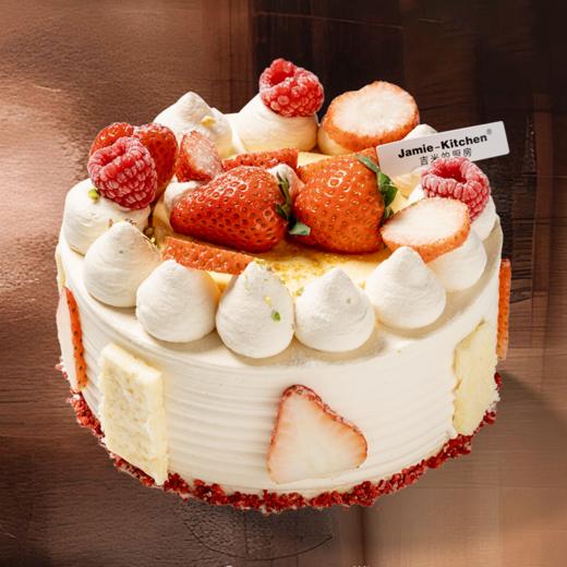 【直送到家】吉米的厨房-草莓奶皮子蛋糕 每日现做 口感新鲜 商品图0