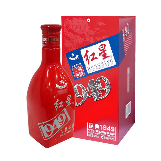 红星 经典1949二锅头50度清香型白酒 450ml/瓶 商品图0