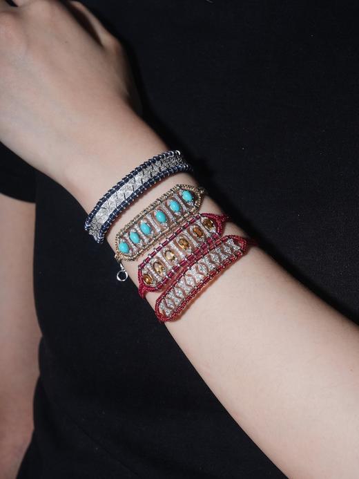 北京仓｜Van Den Abeele-Janeiro-海军蓝色 金属光泽 编织 纤维 手链［法国设计师］ 商品图6