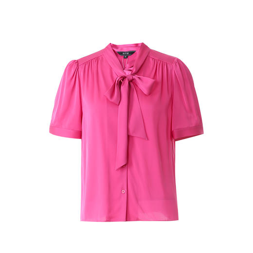 EITIE爱特爱法式气质舒适直筒显瘦通勤飘带衬衫上衣春季新款8109805 商品图5