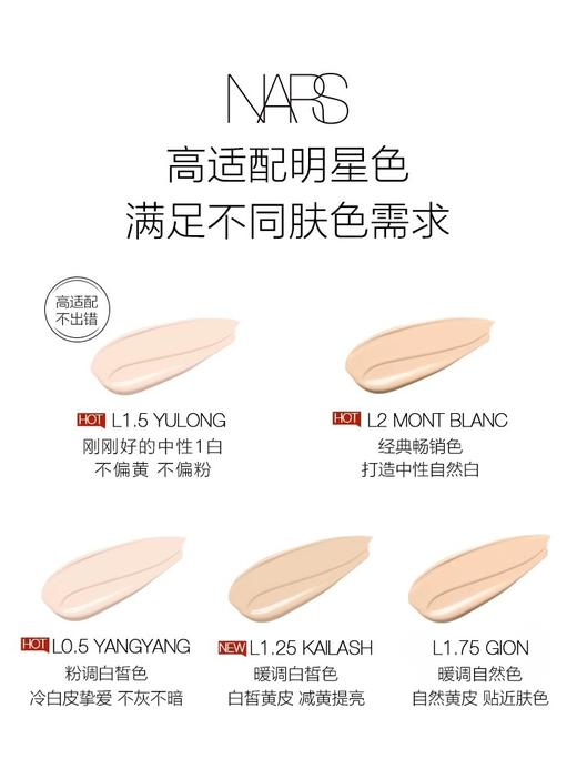 【门店直发】NARS纳斯超方瓶流光美肌养肤润贴遮瑕持久粉底液30ml 商品图2