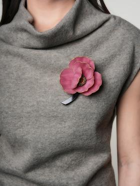 北京仓｜Cilea Bijoux-POESIE-虞美人 紫色哑光 胸针［法国设计师］