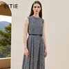 EITIE爱特爱夏季新款修身气质显瘦时尚收腰显瘦无袖连衣裙8107837 商品缩略图0