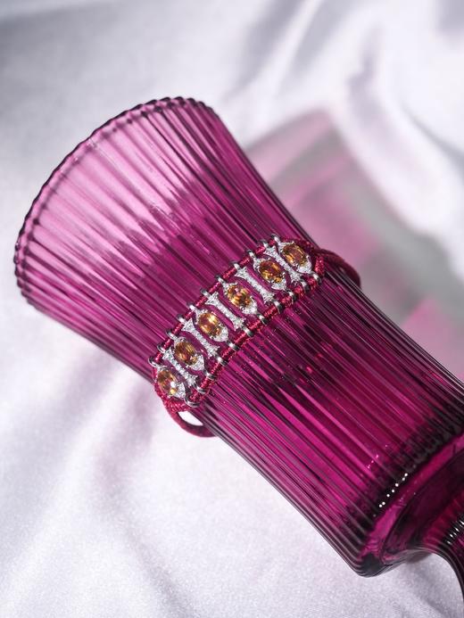 北京仓｜Van Den Abeele-Teresina-金属光泽 编织 纤维 莫桑钻 黄水晶 手链［法国设计师］ 商品图1