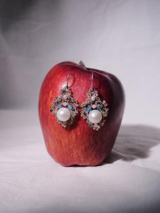 北京仓｜Lorina Balteanu-MATILDA-碧玺 珍珠 耳环［法国设计师］ 商品图5