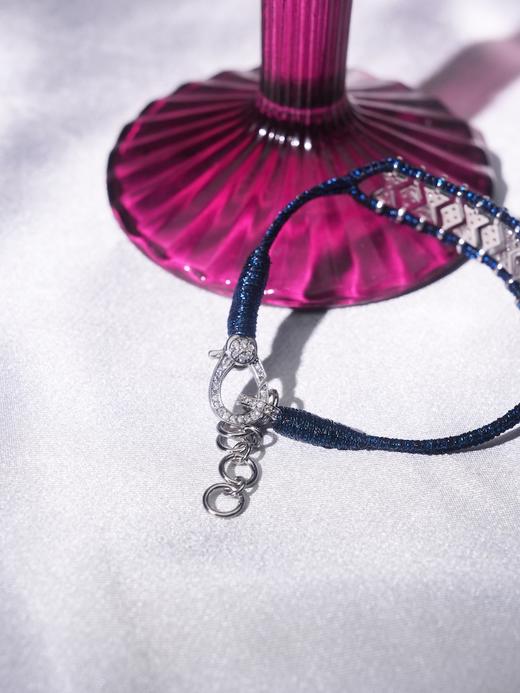 北京仓｜Van Den Abeele-Buzios-深渊色 编织 纤维 莫桑钻 手链［法国设计师］ 商品图5