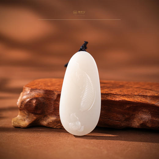 「年礼优选」【锦鲤】羊脂白玉牌 商品图0