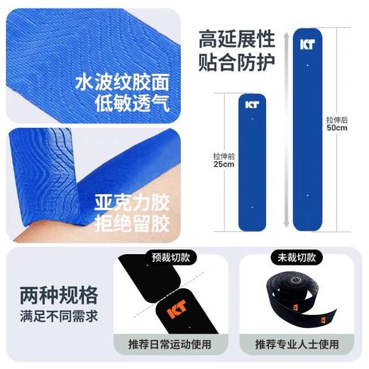 【原装进口】美国KTTAPE ORG低敏康复肌贴预切20片 缓解肌肉酸痛 加速损伤恢复 商品图4