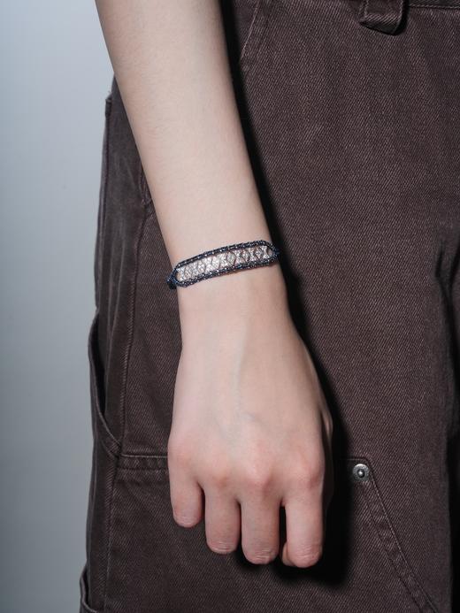 北京仓｜Van Den Abeele-Buzios-深渊色 编织 纤维 莫桑钻 手链［法国设计师］ 商品图4