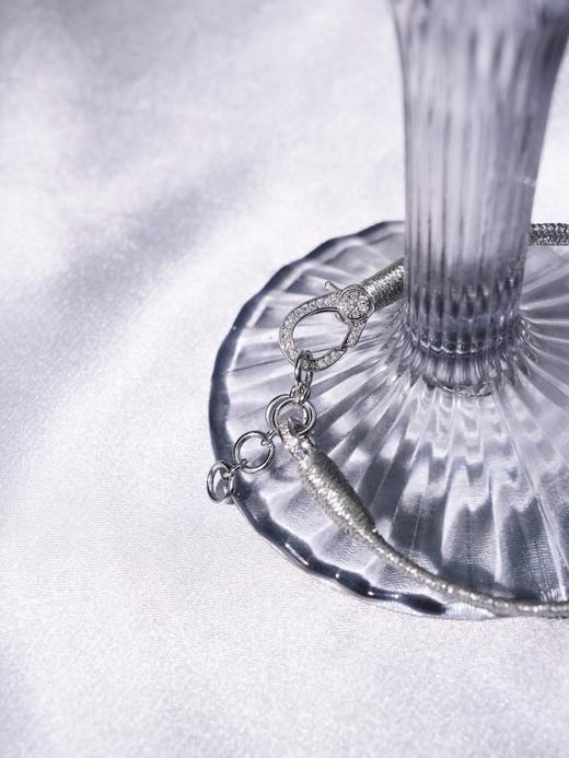 北京仓｜Van Den Abeele-Olinda-金属光泽 编织 纤维 祖母绿 莫桑钻 手链［法国设计师］ 商品图5