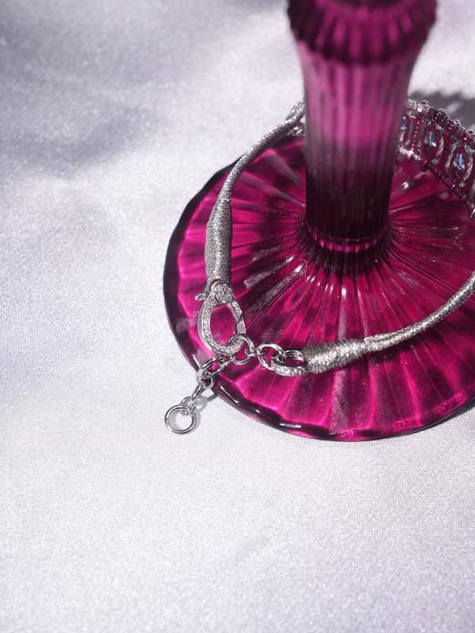 北京仓｜Van Den Abeele-Teresina-金属光泽 编织 纤维 莫桑钻 托帕石 手链［法国设计师］ 商品图5