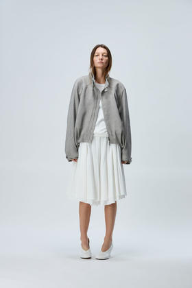 立领金属扣夹克