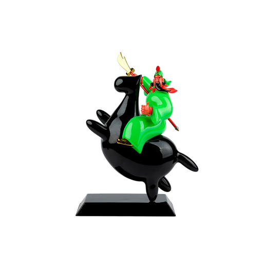 禁止悲伤 马上乘公雕塑摆件小众高级感财神摆件乔迁礼物新年招财马 商品图0