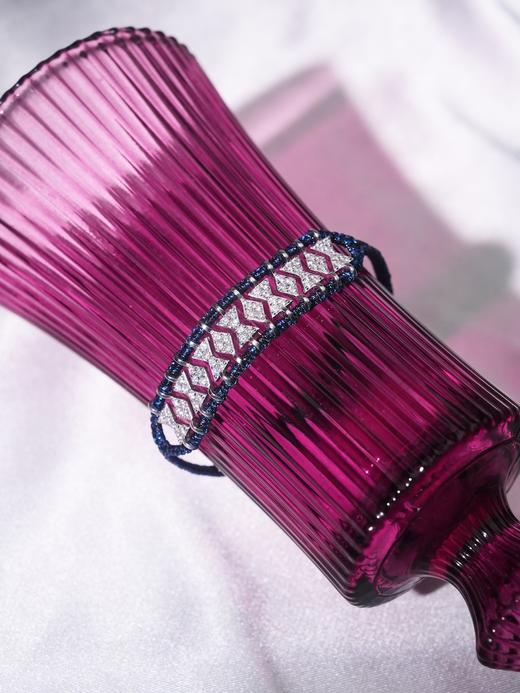 北京仓｜Van Den Abeele-Buzios-深渊色 编织 纤维 莫桑钻 手链［法国设计师］ 商品图1