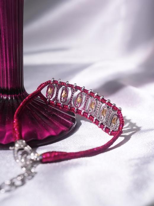 北京仓｜Van Den Abeele-Teresina-金属光泽 编织 纤维 莫桑钻 黄水晶 手链［法国设计师］ 商品图4