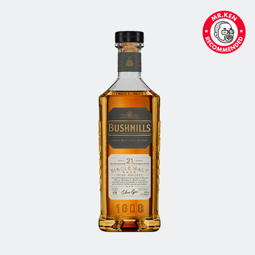 布什米尔（Bushmills）21年单一麦芽爱尔兰威士忌（盒装） 商品图1