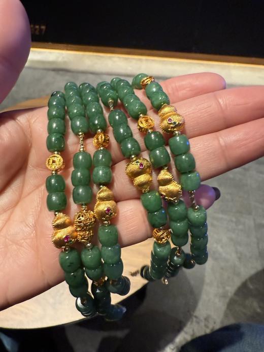 福禄幸福和田玉/天然朱砂蜜蜡手链 商品图2