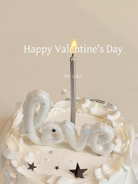 情人节|love字母款【注意银色星星不可食用】（包含原图蜡烛）