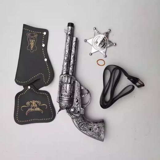 美国 西部牛仔玩具手枪 含皮套腰带徽章西部牛仔装扮 商品图2