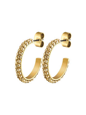 北京仓｜Dyrberg Kern-HOSTA-金色水晶 耳环［丹麦设计师］