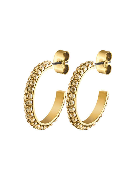 北京仓｜Dyrberg Kern-HOSTA-金色水晶 耳环［丹麦设计师］ 商品图0