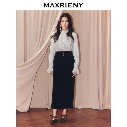 玛克门店发货:木耳边衬衫MF86TP501 商品图0