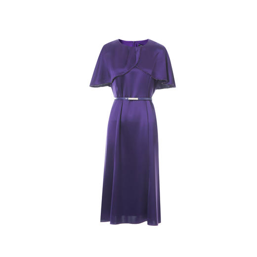 EITIE爱特爱气质高级感优雅紫色礼服连衣裙春季新款8177808 商品图5