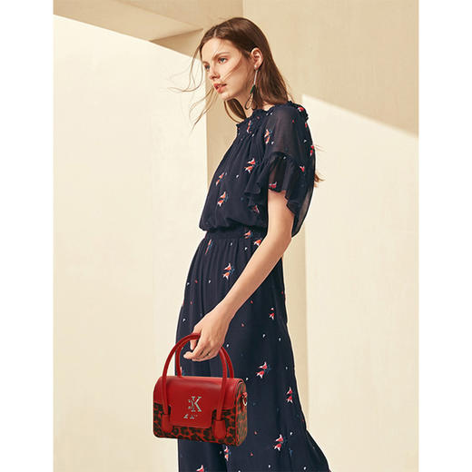 新款时尚豹纹手提包 高级感质感小方包 可单肩斜挎 商品图1