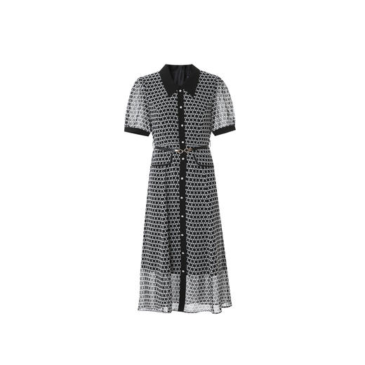 EITIE爱特爱法式优雅气质时尚通勤收腰连衣裙春季新款8107838 商品图5