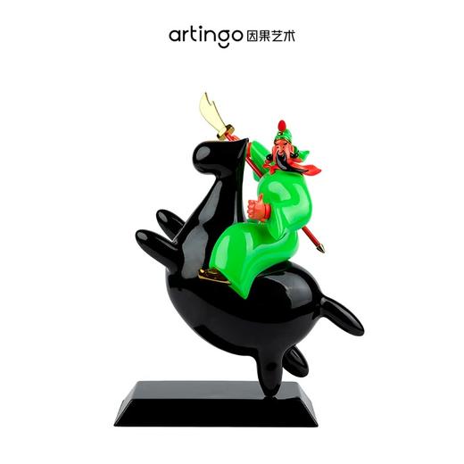 禁止悲伤 马上乘公雕塑摆件小众高级感财神摆件乔迁礼物新年招财马 商品图1