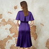 EITIE爱特爱气质高级感优雅紫色礼服连衣裙春季新款8177808 商品缩略图4