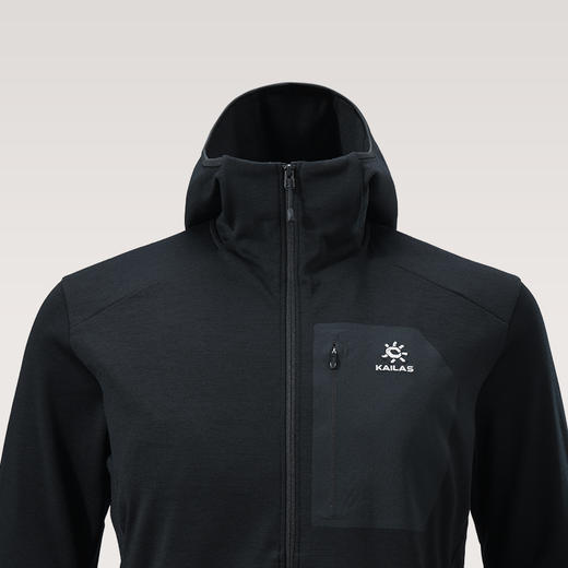 KAILAS凯乐石 XM4男款连帽全开美丽诺羊毛抓绒外套 KG2532199 商品图4