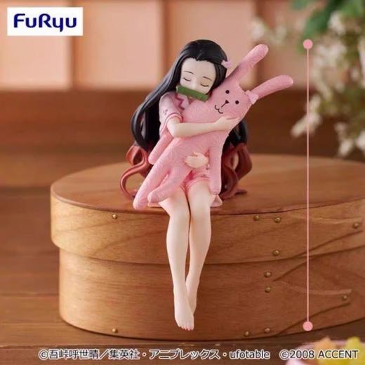 FuRyu 鬼灭之刃 灶门弥豆子 睡衣抱兔子 手办模型 商品图0