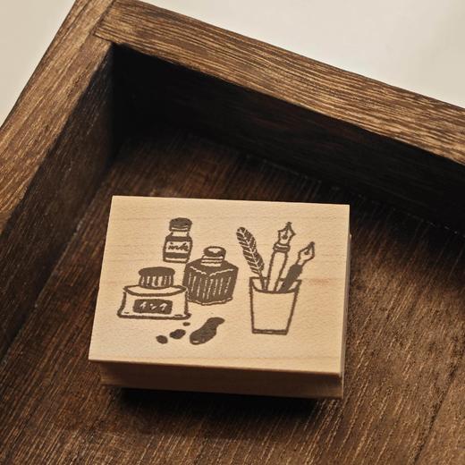 日本 Hankodori 原创印章 文具 花卉 猫咪 商品图1