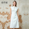 EITIE爱特爱气质新中式立领暗纹收腰显瘦连衣裙春季新款8107828 商品缩略图0