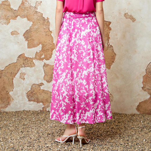 EITIE爱特爱A字撞色印花显瘦时尚半身裙夏季新款8206904 商品图5