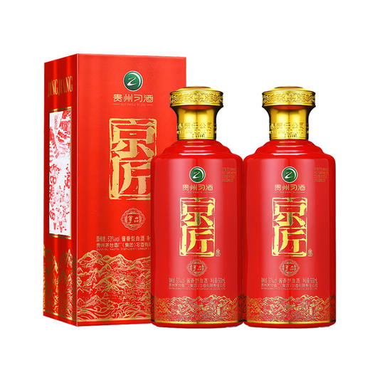 贵州习酒 53度京匠尊品酱香型白酒 500ml/1瓶/2瓶 商品图1