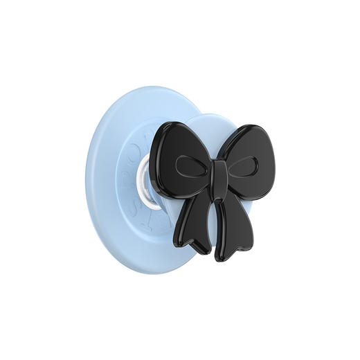 【芭蕾舞房】精巧蝴蝶结 · 蓝黑·MagSafe圆啪嗒 MAGSAFE磁吸手机气囊支架 Round圆啪嗒系列 异形 商品图0