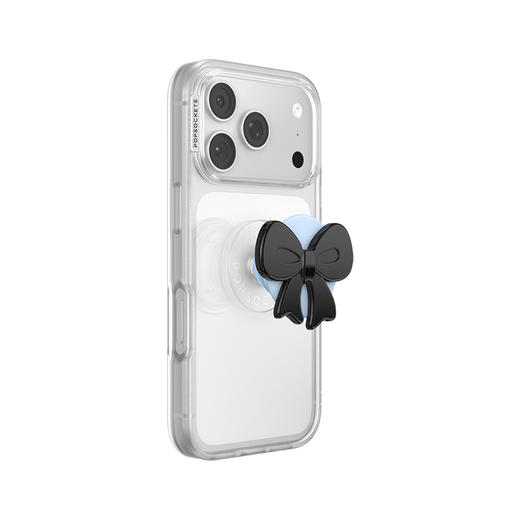 【芭蕾舞房】精巧蝴蝶结 · 蓝黑 POPGRIP泡泡骚手机粘贴式气囊支架 Popout异形系列 商品图3