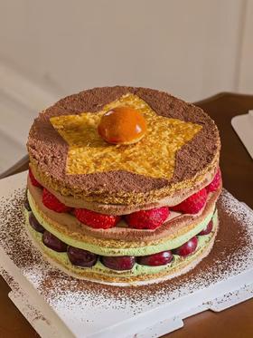 法式奶油蛋糕/星星拿破仑（开心果/车厘子/巧克力/草莓）