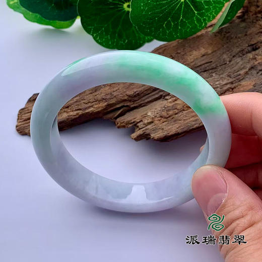 派瑞翡翠 翡翠手镯 糯种 绿色 商品图1