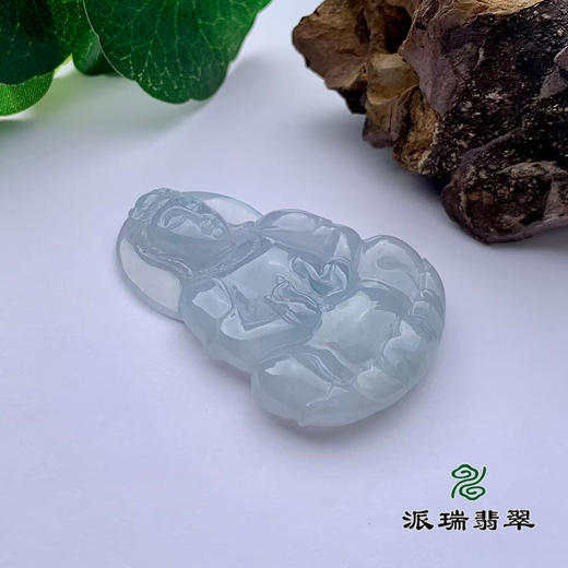 派瑞翡翠 翡翠观音 糯冰种 飘翠 商品图1