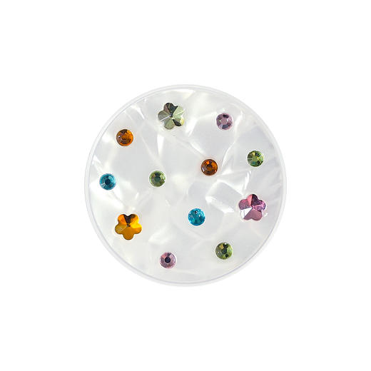 【芭蕾舞房】闪亮裙摆 POPGRIP泡泡骚手机粘贴式气囊支架 Jewel闪亮宝石系列 彩色 仿真 商品图2