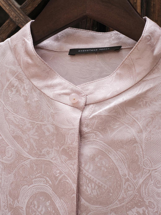 盛唐牡丹 | Paisley纹真丝提花女上衣 商品图1