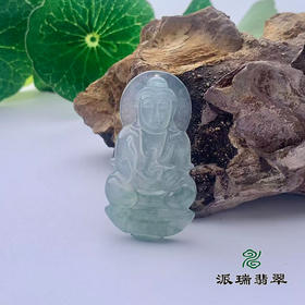 派瑞翡翠 翡翠观音 糯冰种 飘翠