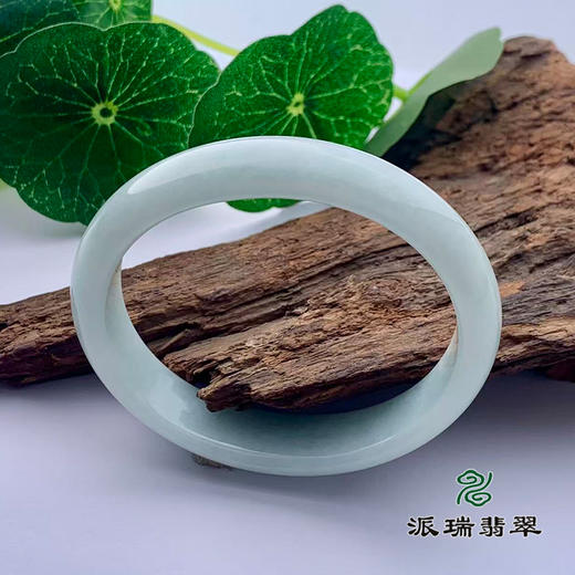 派瑞翡翠 翡翠手镯 糯种 绿色 商品图0