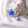北京仓｜Gripoix Paris-Star and Moon-星与月 琉璃 蓝色 不对称耳环［法国设计师］ 商品缩略图2