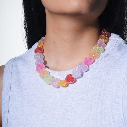 北京仓｜CRYSTAL HAZE-Jelly Heart-多彩 爱心 砂糖 项链［挪威设计师］ 商品图7